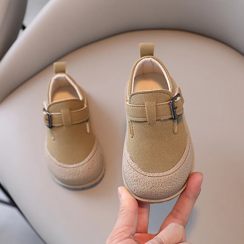Boys' Boken Shoes Soft Soled Children's Shoes 2025 New Arrivals 0-1 years old Children's Sports Shoes Fashion Retro Bean Shoes