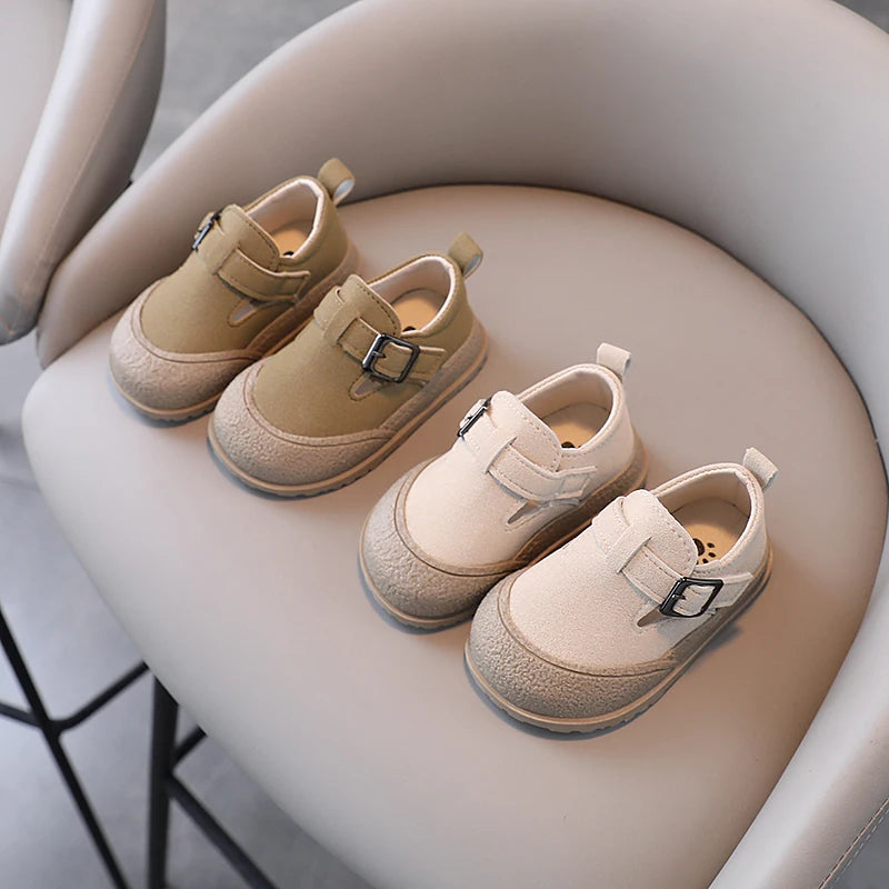 Boys' Boken Shoes Soft Soled Children's Shoes 2025 New Arrivals 0-1 years old Children's Sports Shoes Fashion Retro Bean Shoes