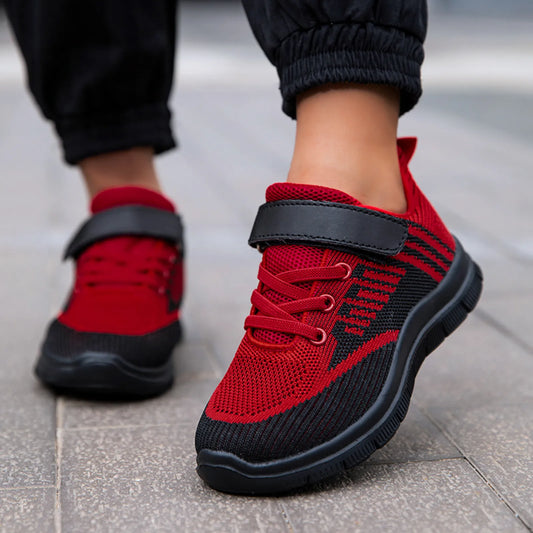 Children Sports Shoes Boys Girls Casual Lightweight Mesh Breathable Sneakers Kids Outdoors Comfortable Non-Slip Running Shoes