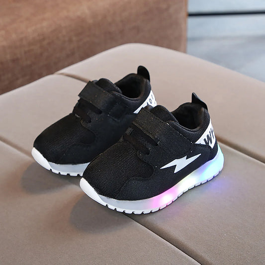 Children Sneakers Led Light Luminous Sport Shoes For Boys Girls Breathable Sneakers Non-Slip Shoes Tennis