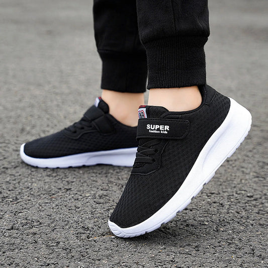 Little Girls Lace Shoes Toddler Big Kids Shoes Boys Girls Breathable Sneakers Athletic Running Shoes